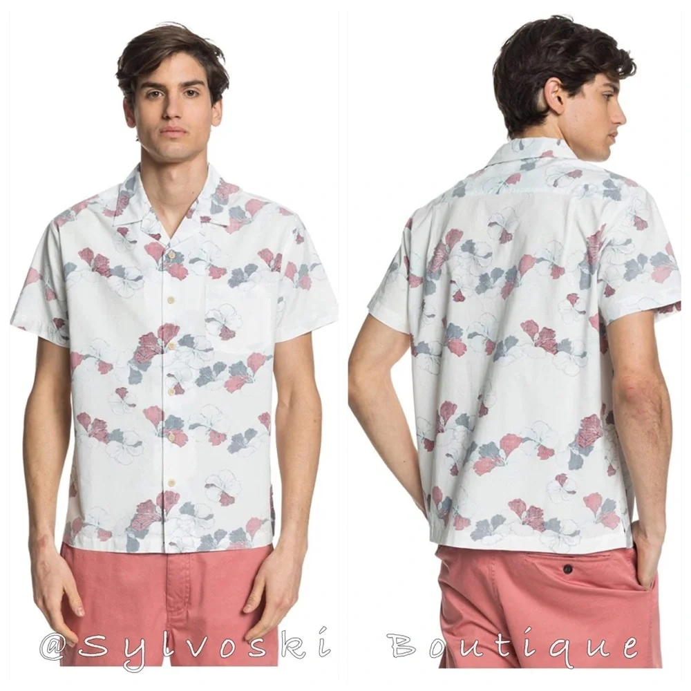 🌴 Quiksilver Men's Lei Around Woven NWT - Picture 3 of 7